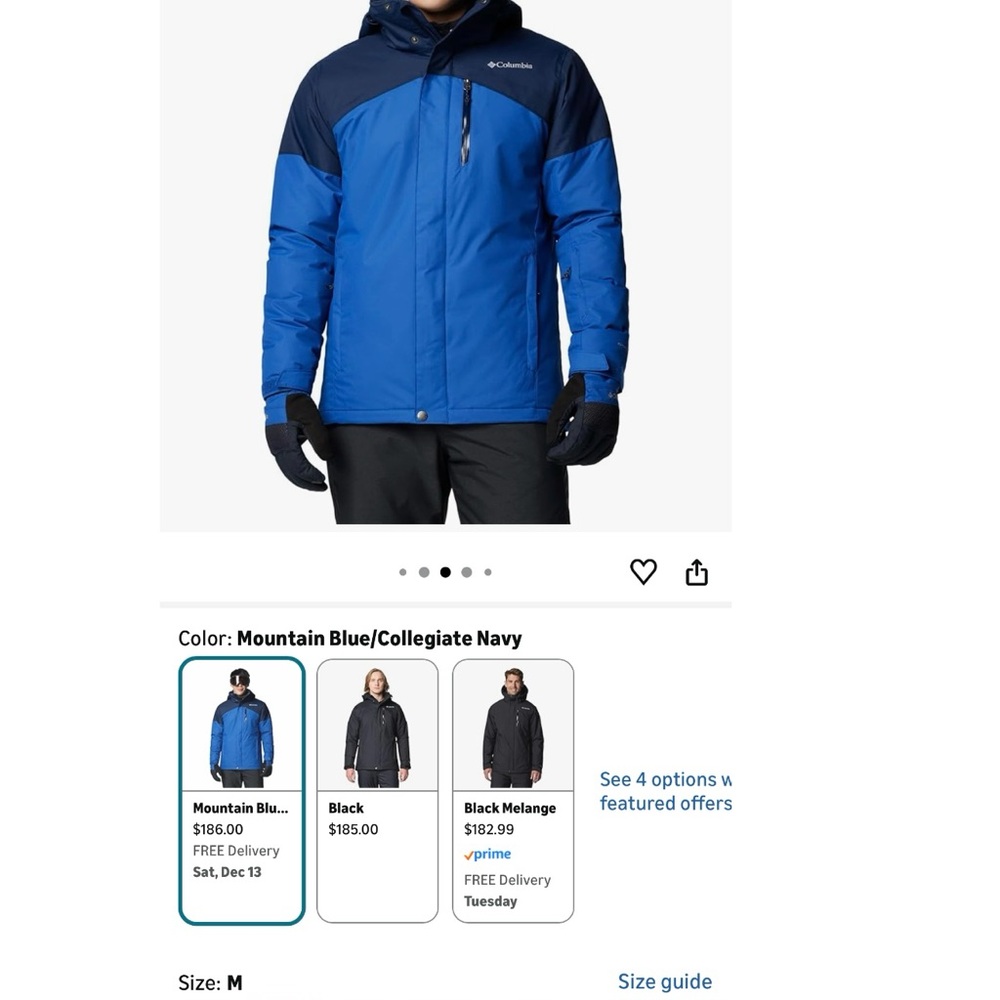 Columbia Silver Omni-Heat Jacket! Perfect for this skiing/snowboarding season!!
